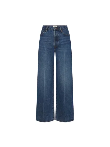 Szerokie jeansy Frame niebieskie