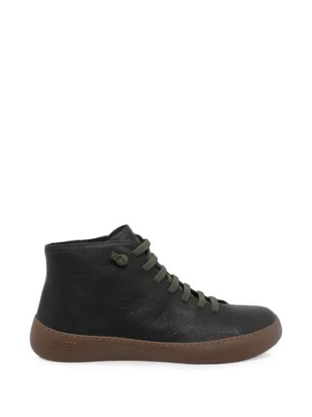 Sneakerși Camper cu șireturi din dantelă verde