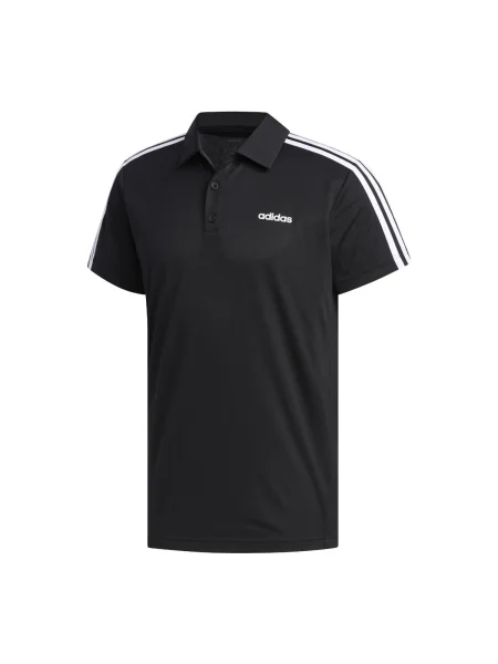 Csíkos pólóing Adidas fekete