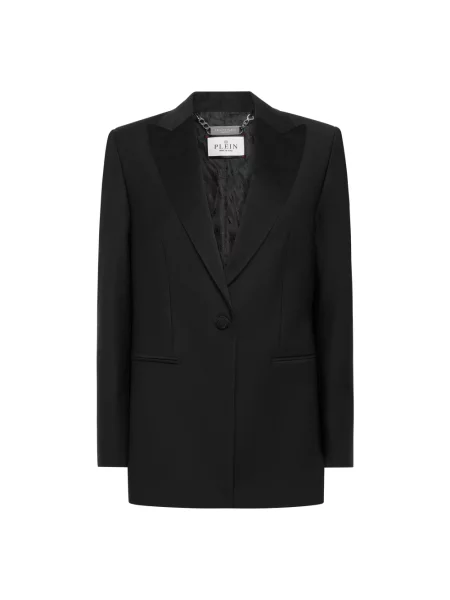 Marynarka Philipp Plein wełniana czarna