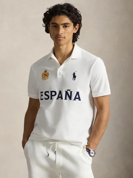 Polo Ralph Lauren Tričko zlatá žltá / čierna biela