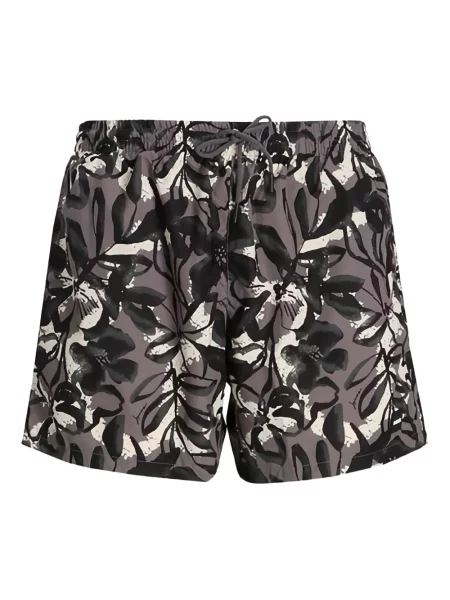 Slip de baie Boss cu model floral gri