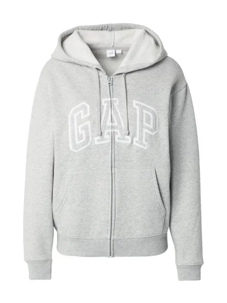 GAP Hanorac HERITAGE gri deschis alb
