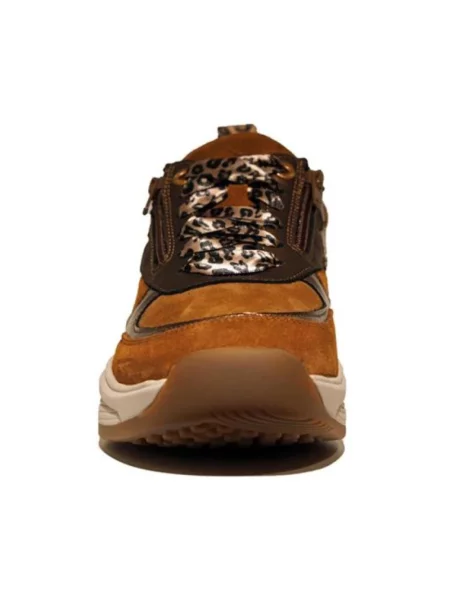 Sneakersy Xsensible skórzane brązowe