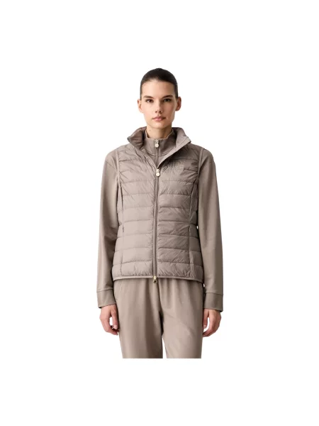 Ocieplana kamizelka Emporio Armani Ea7 brązowa
