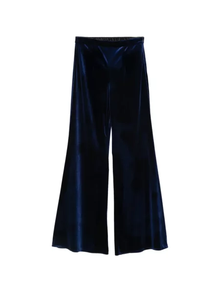 Pantaloni Cenere Gb de catifea evazate albastru