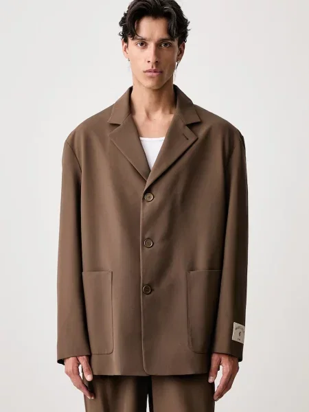 Maison Margiela sacou cu un singur rând de cu lână pentru bărbați