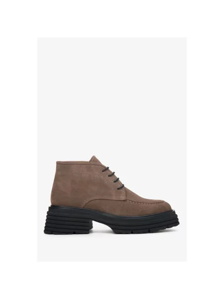 Кожаные полуботинки Estro черные