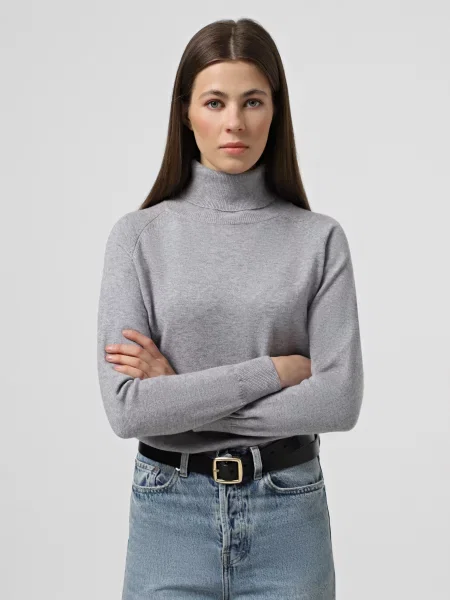 Водолазка Braska поліестер/акрил сірий