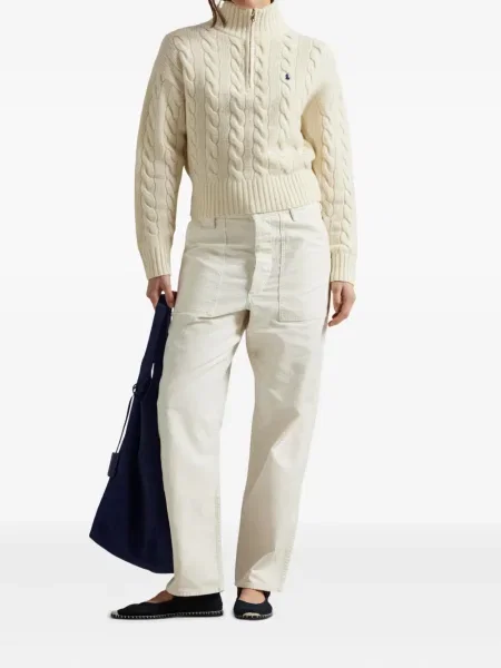 Căciulă Polo Ralph Lauren cu broderie cu dungi cowboy roșu