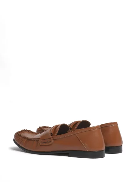 Loafers Marni s třásněmi hnědé