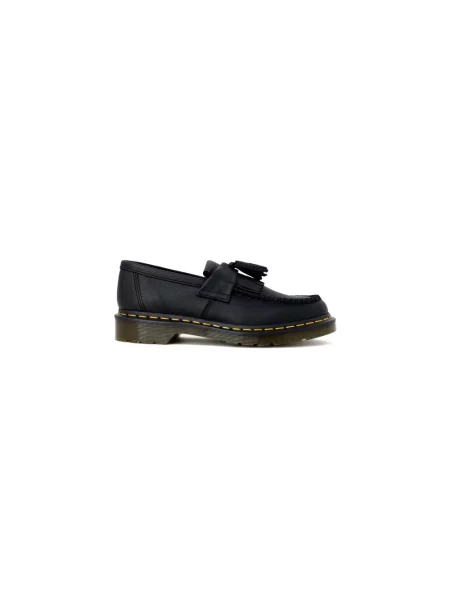 Półbuty Dr. Martens skórzane z frędzli czarne