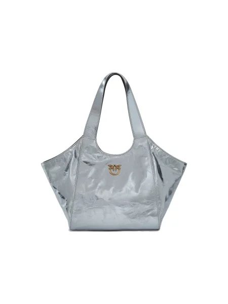 PINKO Geantă Tote Mini Bag AI PLTT argintiu