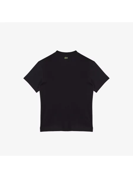 Футболка Lacoste с круглым вырезом черная