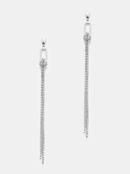 AllSaints Cercei metalici de femei argintiu