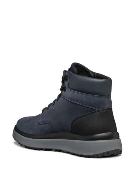 Botine Geox cu șireturi cu platformă din dantelă albastru