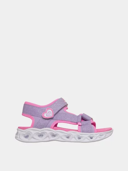 Дитячі Сандалії Skechers HEART LIGHTS SANDALS лавандовий штучний