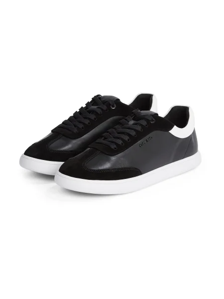 Calvin Klein Sneakers Cupsole Lace Up Lth Sue Mix negru