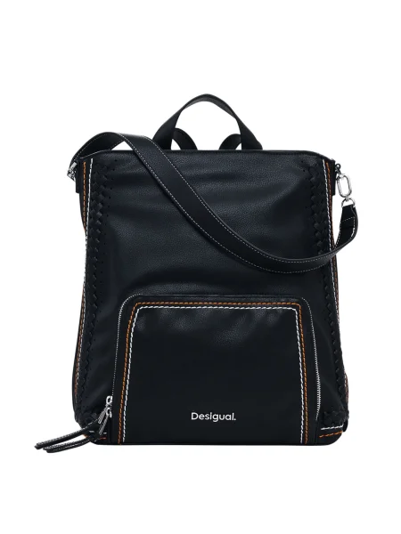 Desigual rucsac TRAMA PRETORIA femei mic neted negru