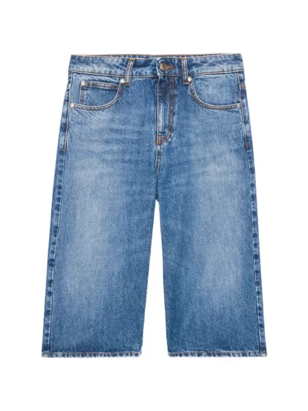 Pantaloni scurți din denim Msgm albastru