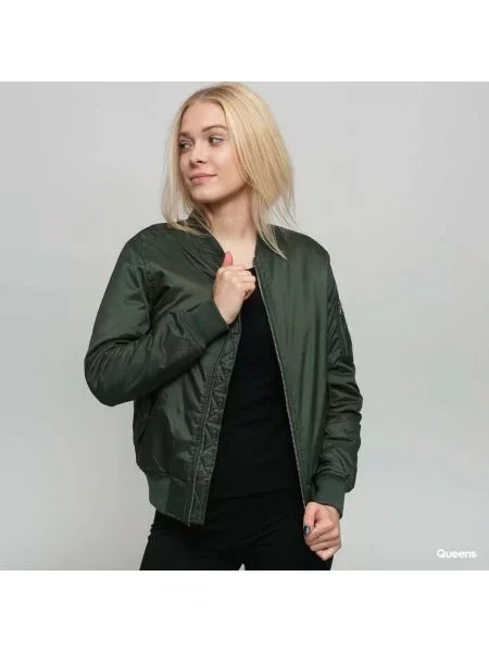 Kurtka Urban Classics Ladies Basic Bomber Jacket Green XS khaki