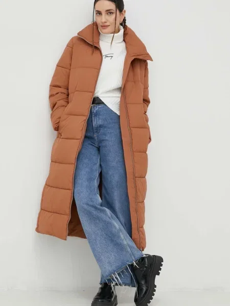 Bunda Cross Jeans hnědá zimní