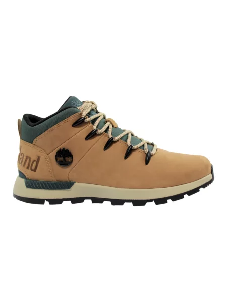 Botki Timberland sznurowane koronkowe zielone
