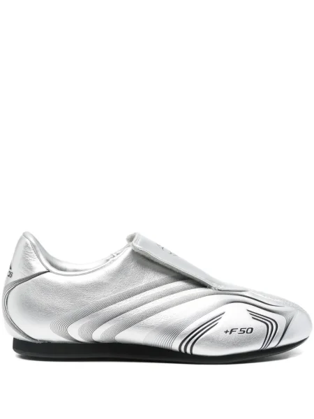 Sneakerși Adidas argintiu
