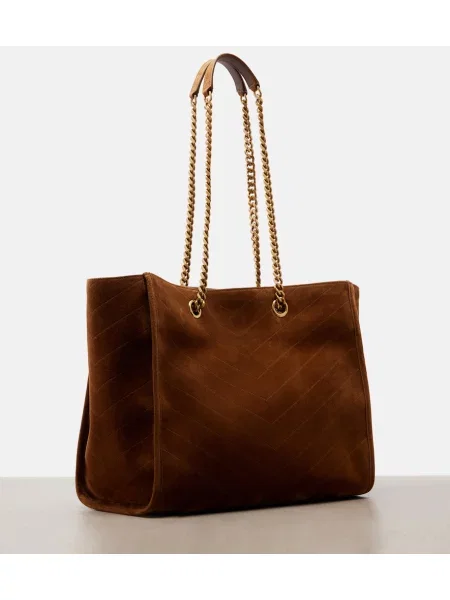 Shopper torbica Saint Laurent iz semiša bež