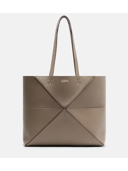 Geantă shopper Loewe din piele gri
