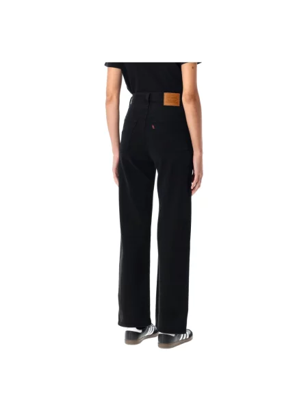Levi's jeansy Ribcage high waist czarne