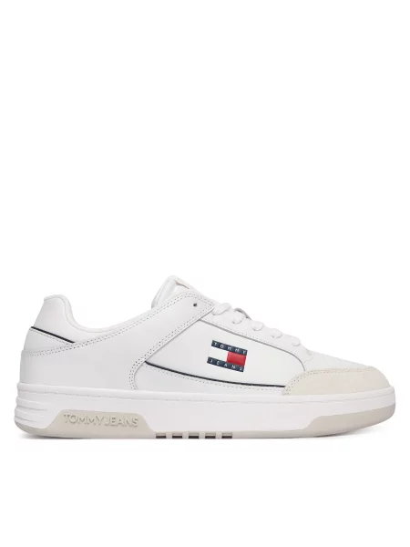 Αθλητικά Tommy Jeans Tjm Cupsole Leather λευκό