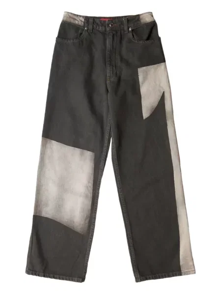 Szerokie jeansy Eckhaus Latta czarne