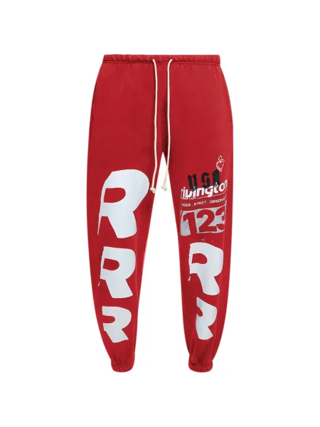 Pantaloni Rivington Roi Rebis cu imagine roșu