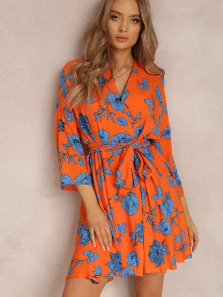 Sukienka Thaleira pomarańczowa