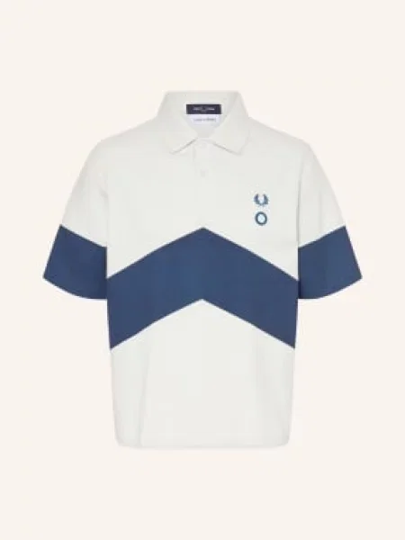Fred Perry Jerseyové Polo Tričko režná / tmavě modrá