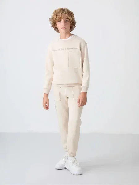 Tommy Life Tepláková souprava TOMMY Kinder Active Set přírodní bílá