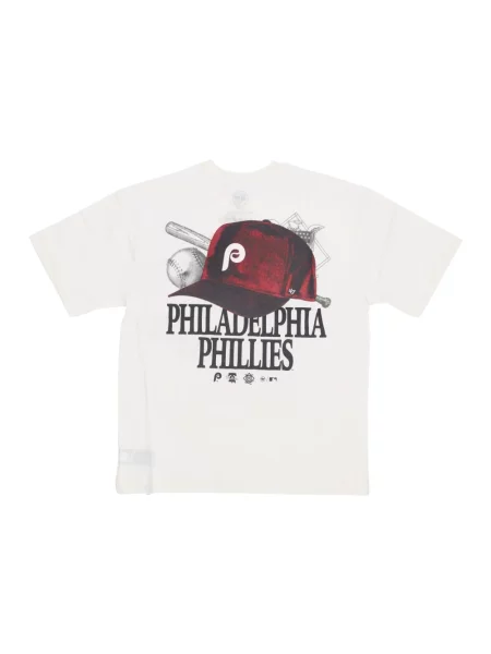 47 brand t-shirt MLB Philadelphia Phillies z nadrukiem beżowy