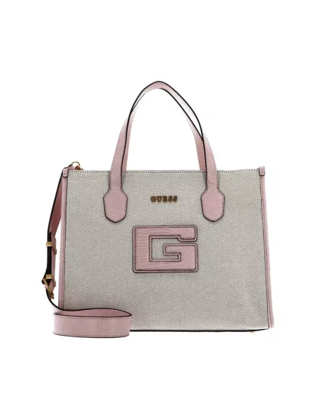 Wielobarwność torebka Guess różowa