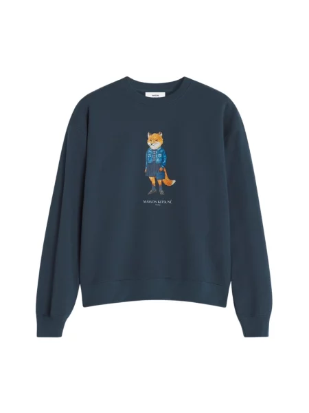 Bluza Maison Kitsune niebieska