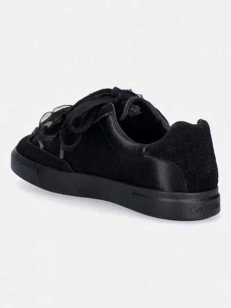 Calvin Klein LOW PRO CUPSOLE WT SATIN MIX sneakersy czarne
