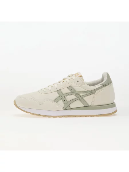 Sneakersy Asics Tiger skórzane w tygrysie prążki beżowe