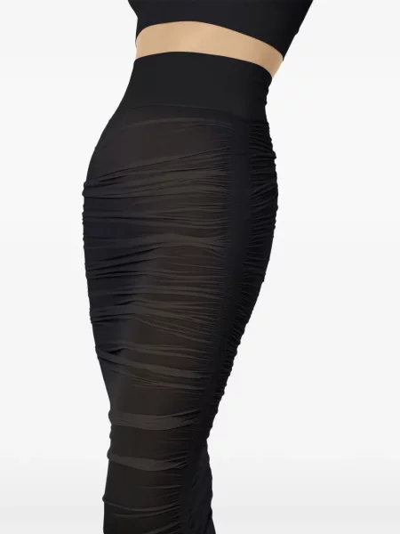 Udrapować spódnica midi Wolford do kolan czarna