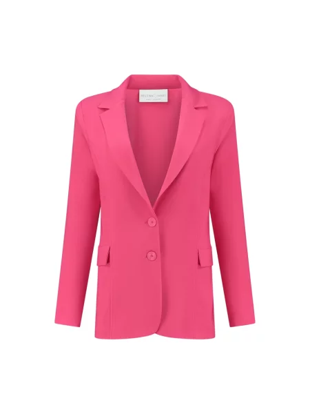 Lniana marynarka Helena Hart różowa