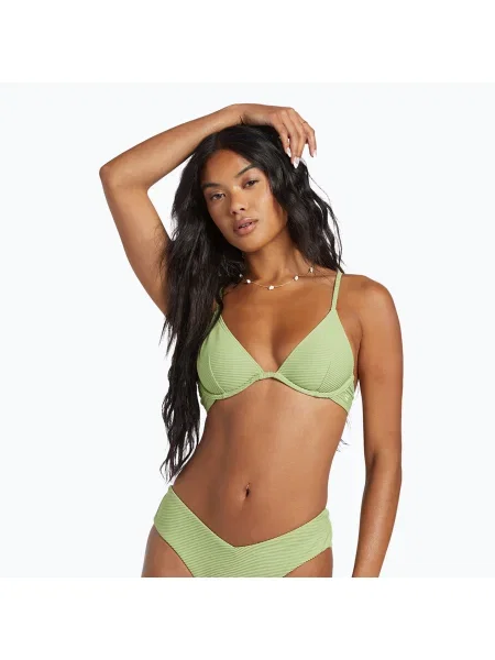 Горнище на бански костюм Billabong Tanlines Reese Underwire palm green зелено