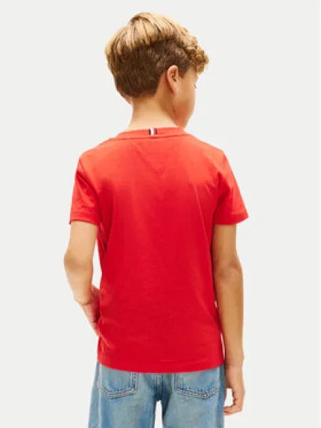 Dětské tričko Tommy Hilfiger červené