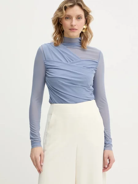 BOSS Orange bluză C Etulah albastru