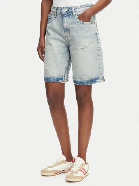 Tommy Jeans Bermudy Mia niebieski