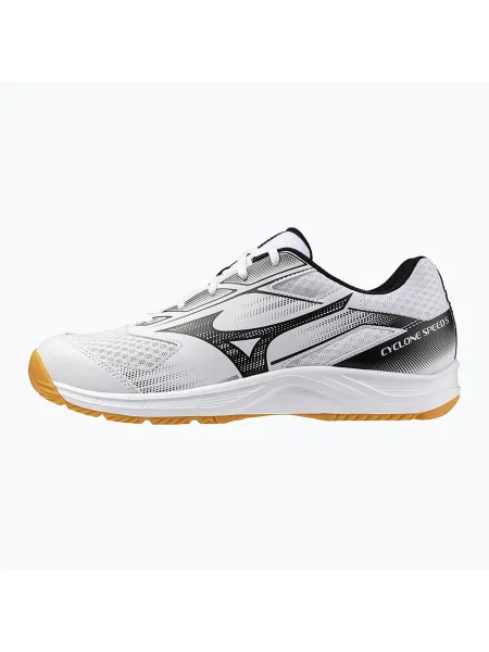 Mizuno Cyclone Speed 5 röplabda cipő fehér/fekete/szarvasbőr. Méret: 43 EU fehér