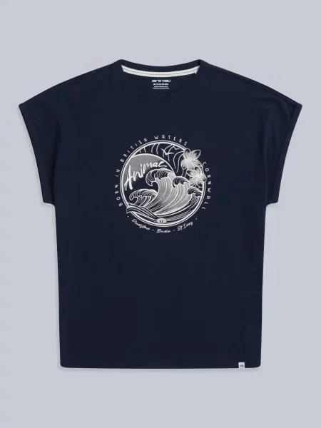 Holly Cornwall koszulka Navy granatowa